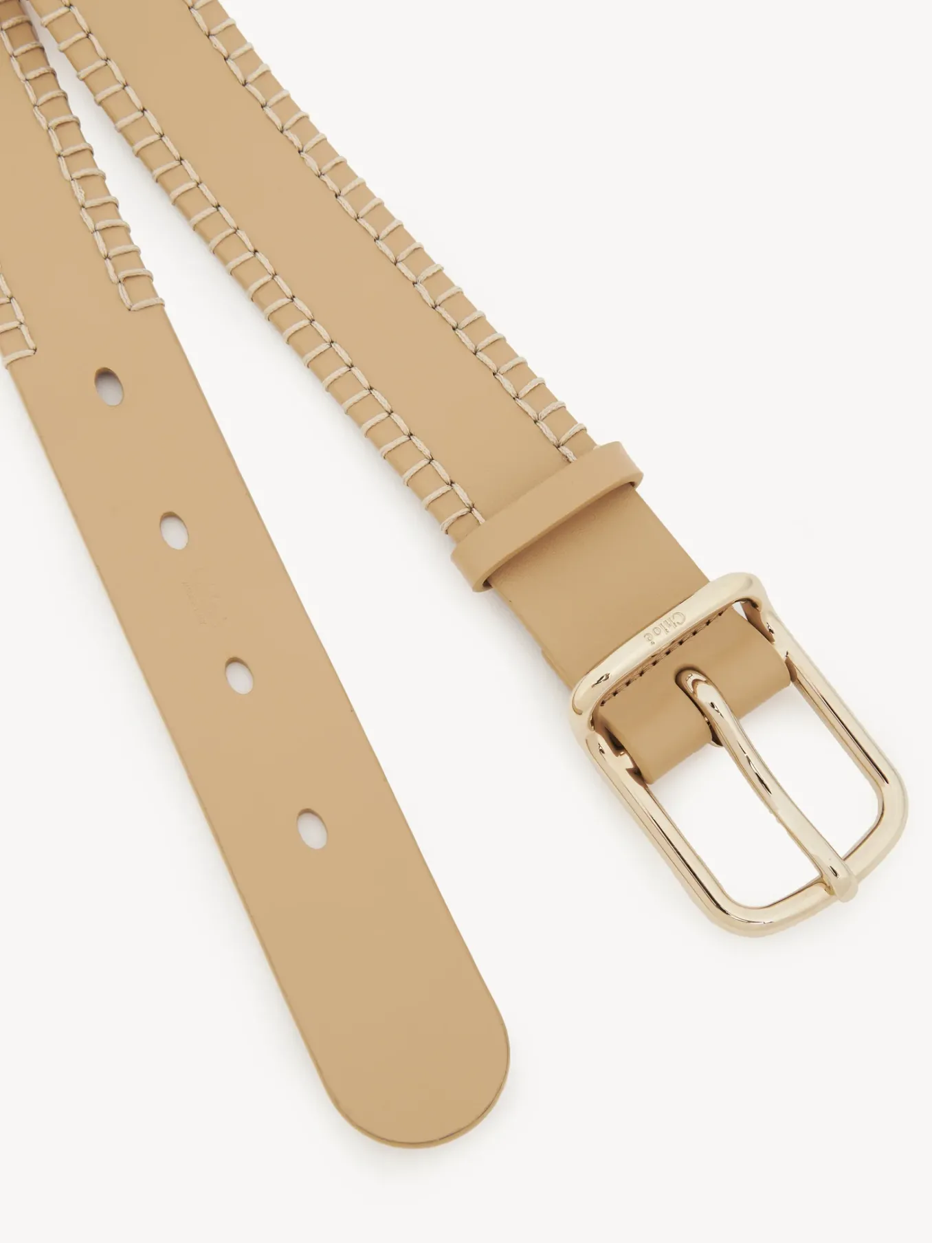 Ceintures-Chloé Ceinture Moyenne Louela Milky Brown