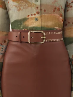 Ceintures-Chloé Ceinture Moyenne Louela Sepia Brown