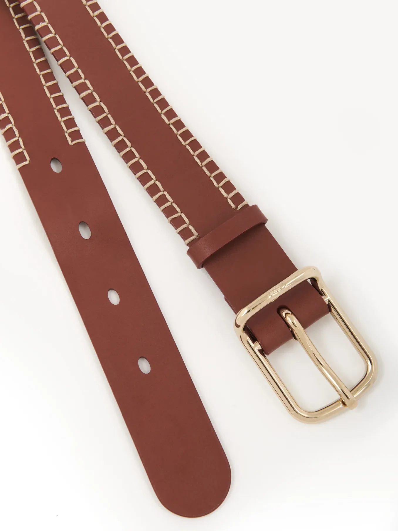 Ceintures-Chloé Ceinture Moyenne Louela Sepia Brown