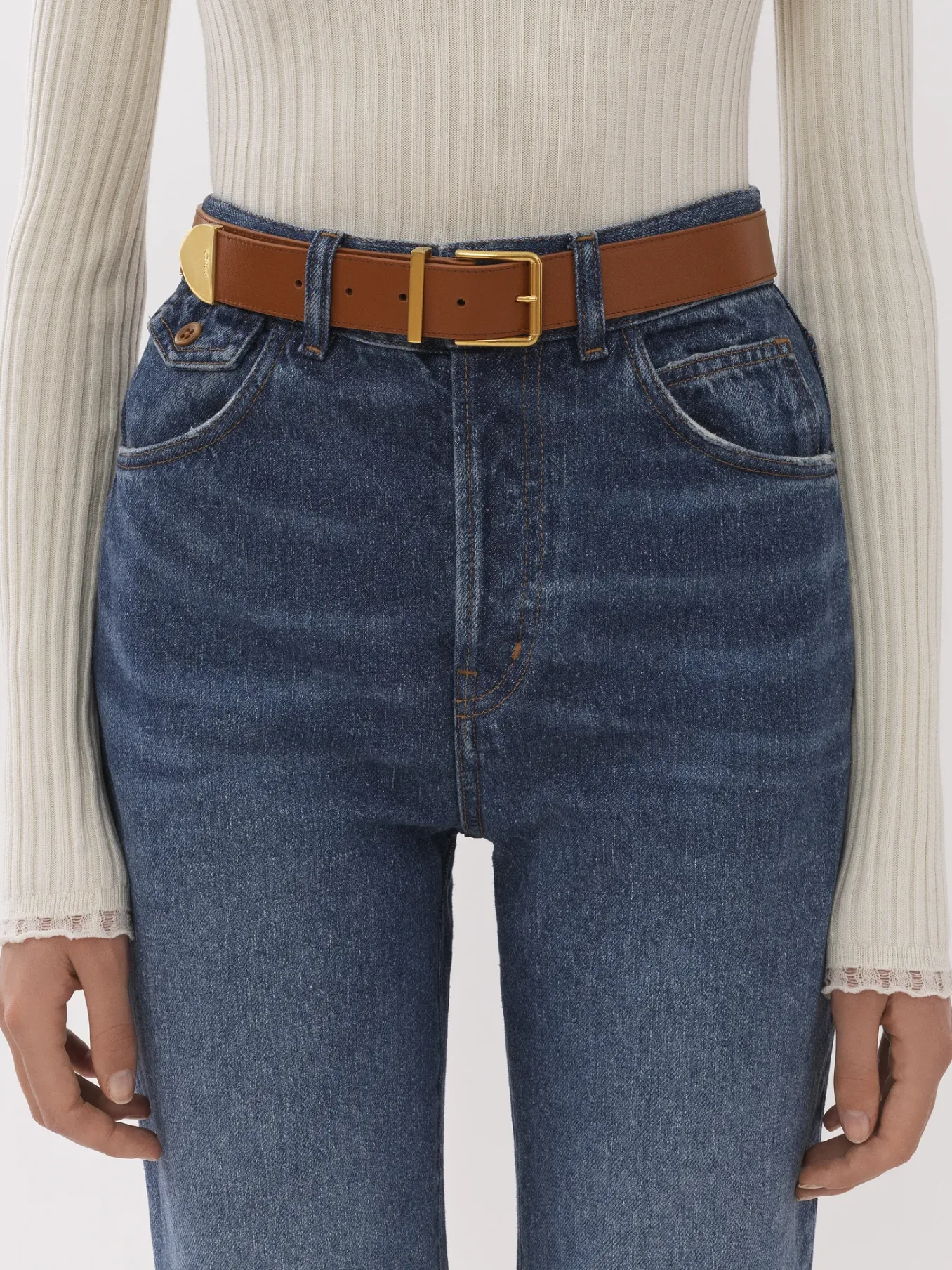 Ceintures-Chloé Ceinture Rebeca Light Caramel