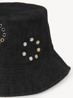 Chapeaux Et Gants-Chloé Chapeau Bob A Oeillets Noir