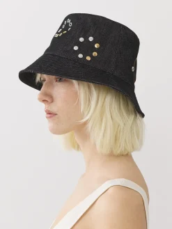Chapeaux Et Gants-Chloé Chapeau Bob A Oeillets Noir