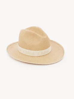Tenues De Plage-Chloé Chapeau Panama Woody Straw Beige