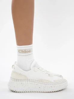 Autres Accessoires-Chloé Chaussettes Woody Clay Beige