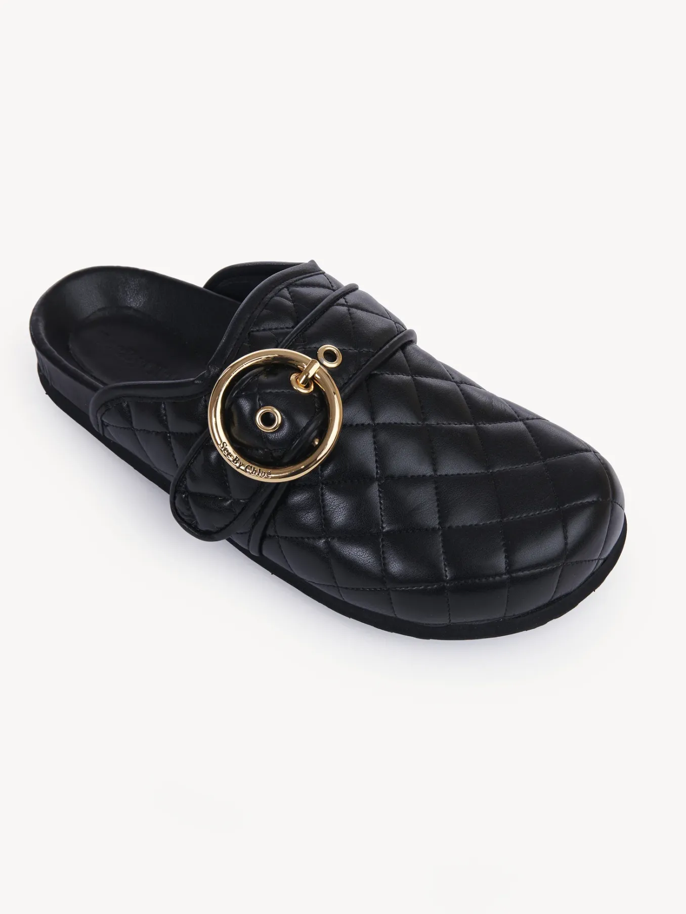 Sandales Et Espadrilles-Chloé Chaussons De Ville Jodie Noir