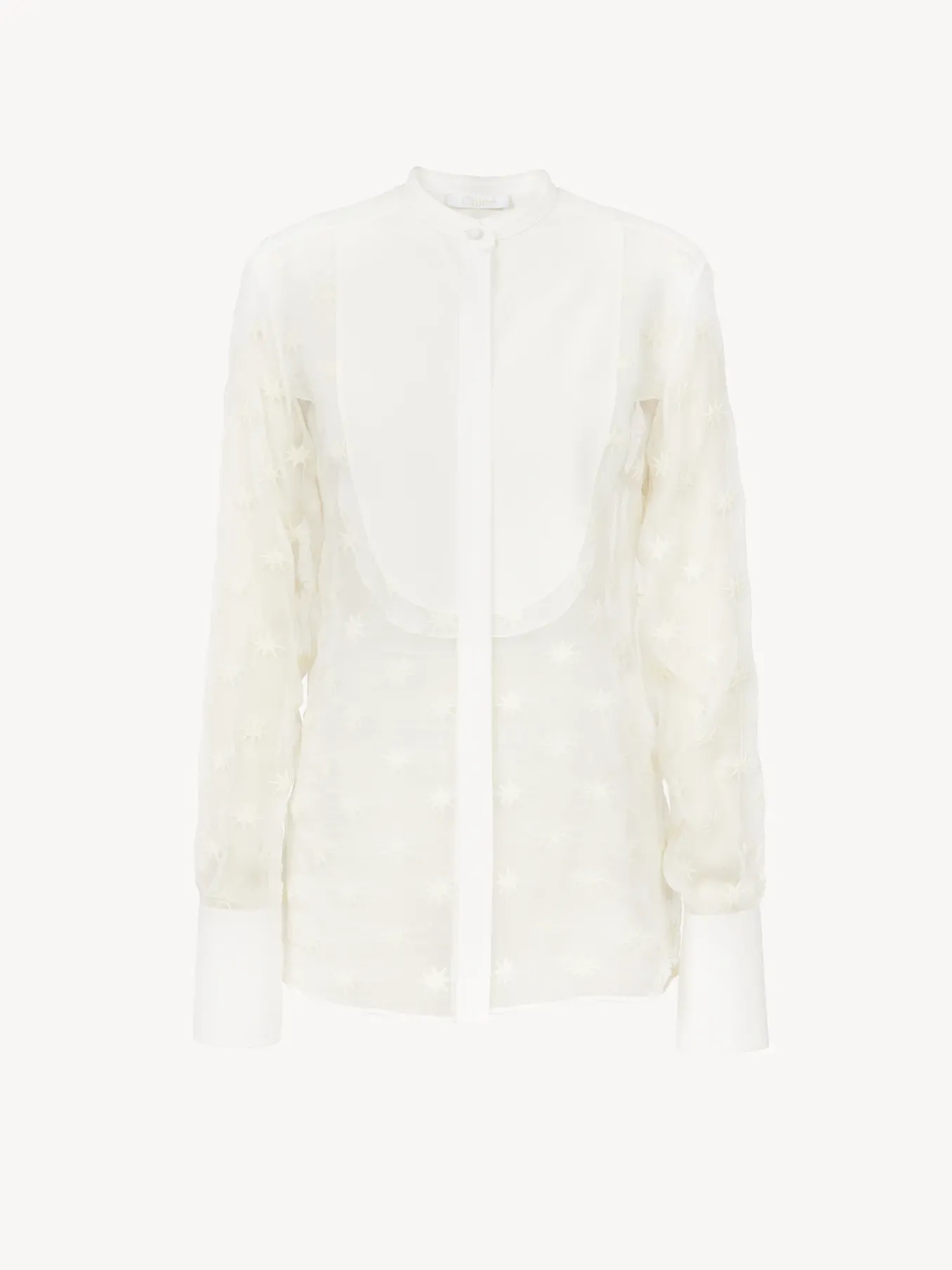 Tops Et Blouses-Chloé Chemise A Plastron Iconic Milk