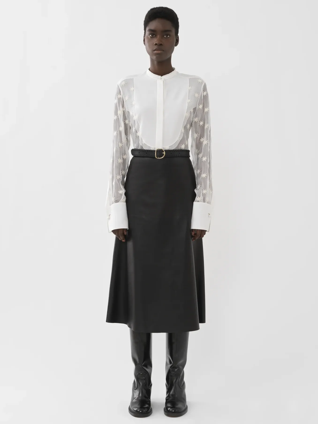 Tops Et Blouses-Chloé Chemise A Plastron Iconic Milk