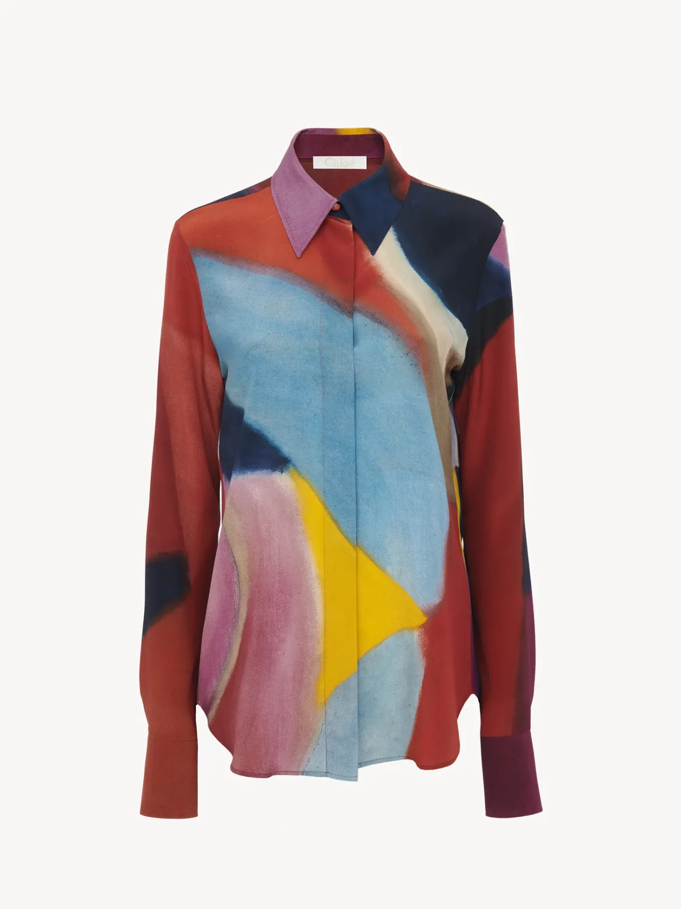 Tops Et Blouses-Chloé Chemise Caroline Denervaud Pour Chloe Multicolor 1