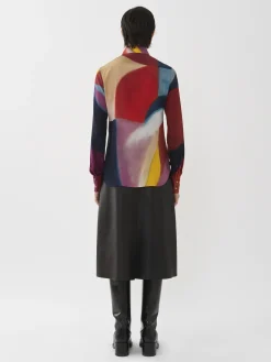 Tops Et Blouses-Chloé Chemise Caroline Denervaud Pour Chloe Multicolor 1
