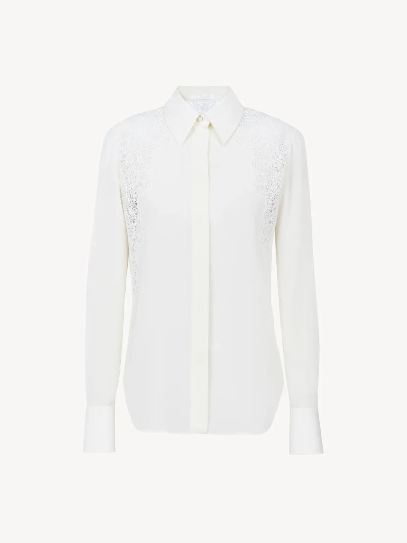 Tops Et Blouses-Chloé Chemise Classique Coconut Milk