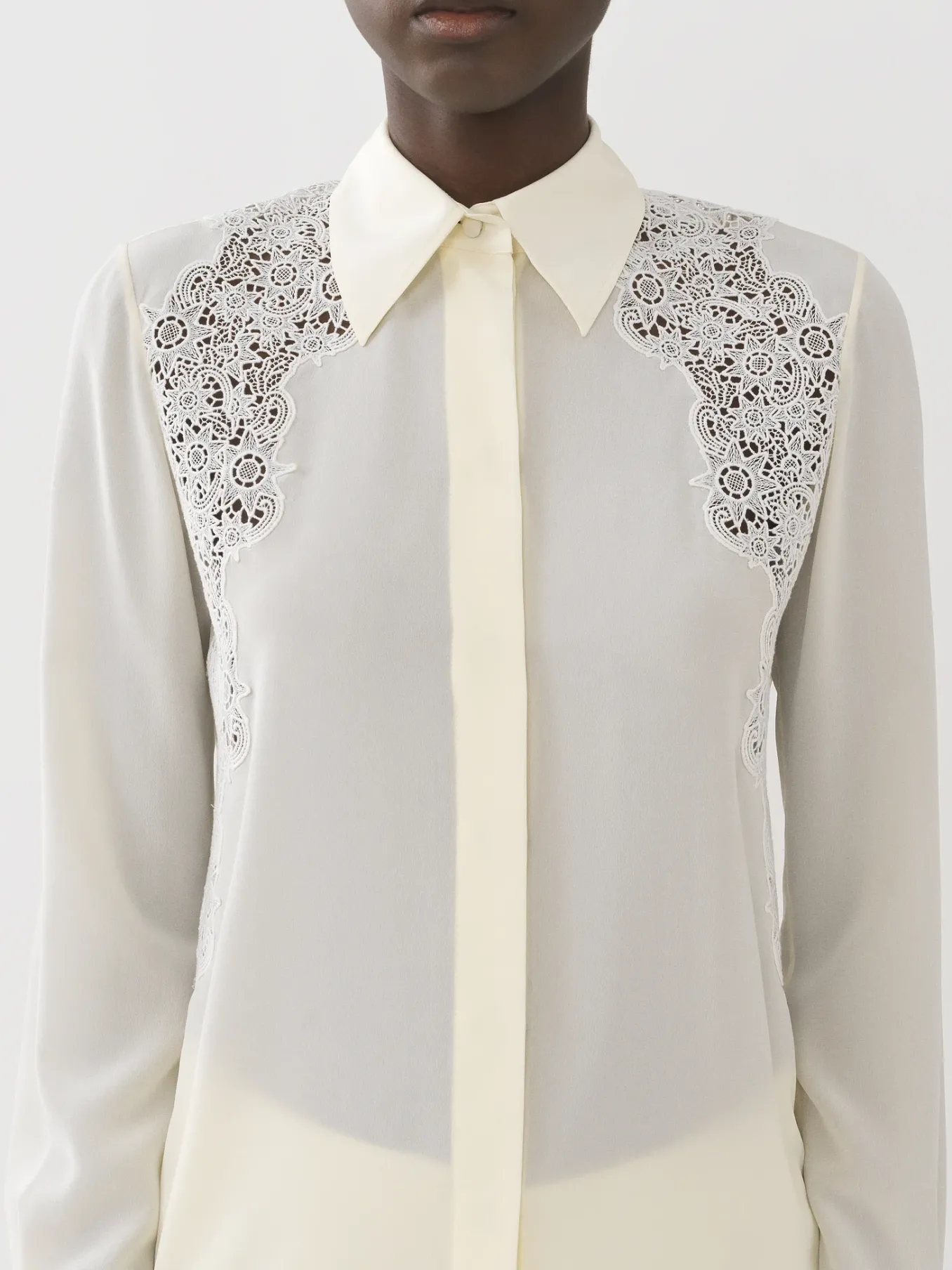 Tops Et Blouses-Chloé Chemise Classique Coconut Milk