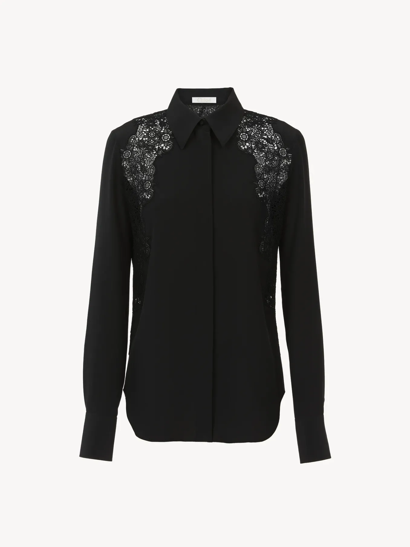 Tops Et Blouses-Chloé Chemise Classique Noir