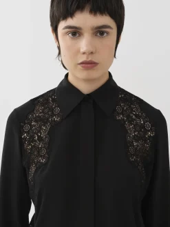 Tops Et Blouses-Chloé Chemise Classique Noir