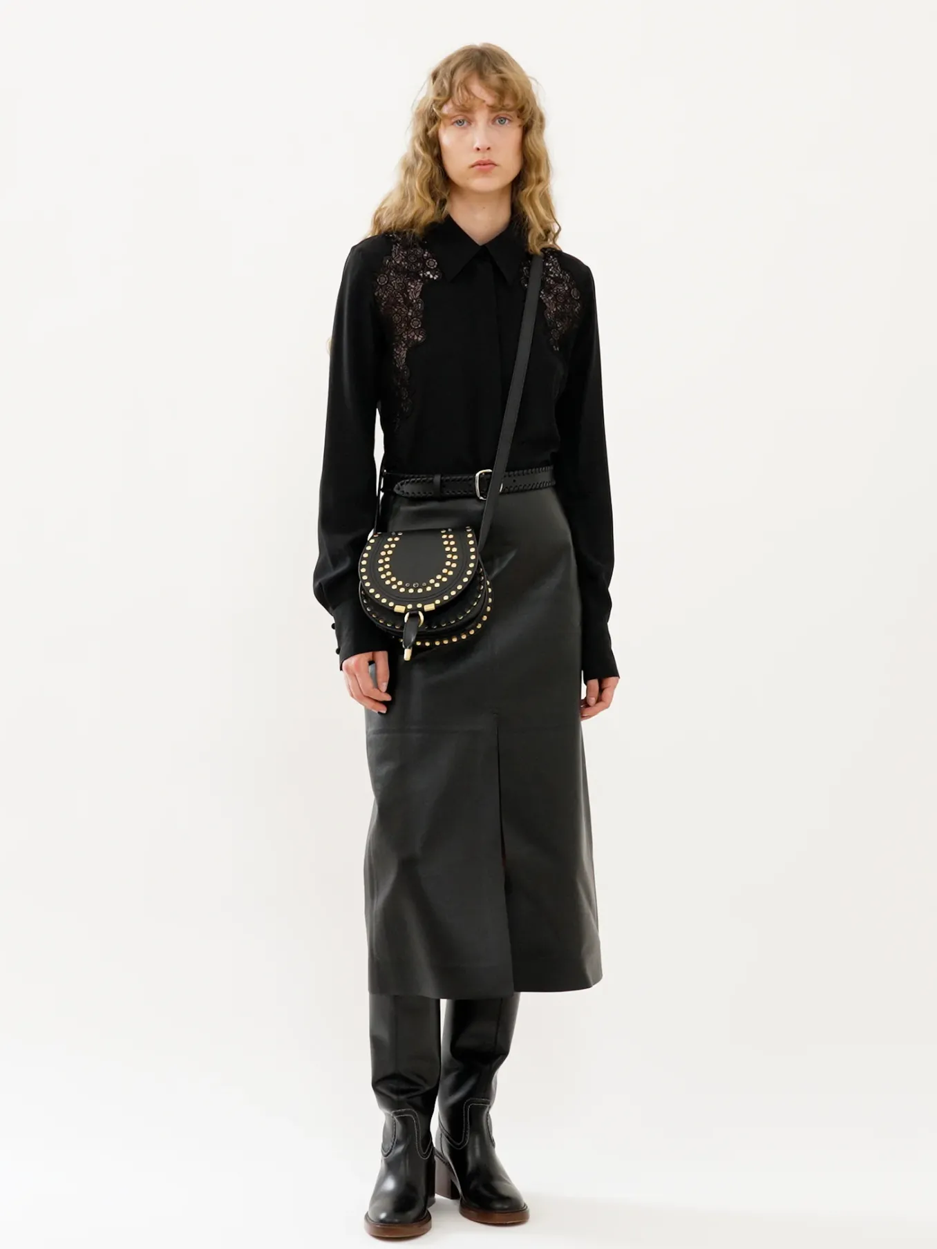 Tops Et Blouses-Chloé Chemise Classique Noir