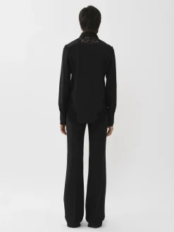 Tops Et Blouses-Chloé Chemise Classique Noir