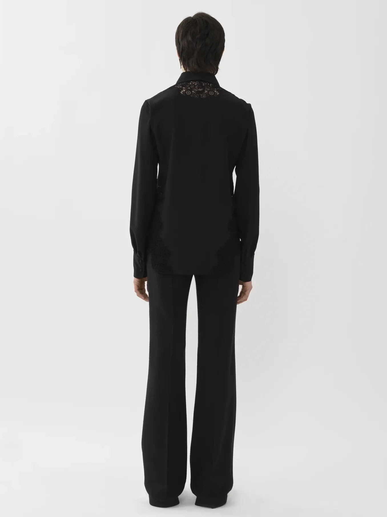 Tops Et Blouses-Chloé Chemise Classique Noir