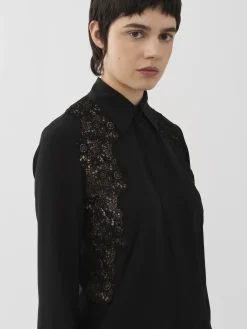 Tops Et Blouses-Chloé Chemise Classique Noir