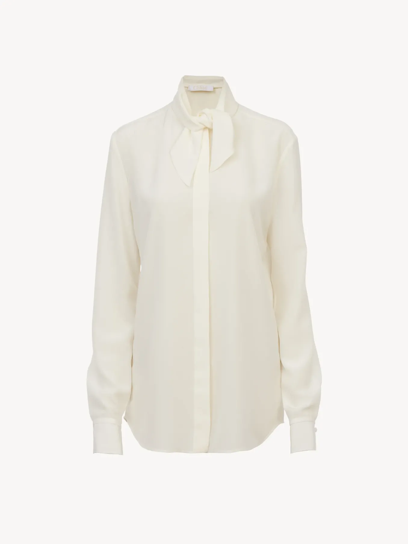 Tops Et Blouses-Chloé Chemise Col Foulard Buttercream