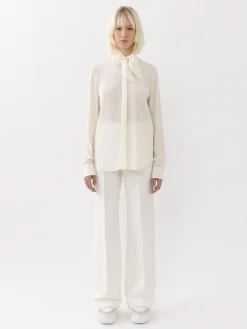 Tops Et Blouses-Chloé Chemise Col Foulard Buttercream