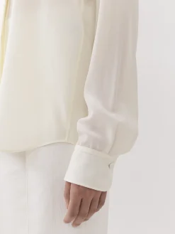 Tops Et Blouses-Chloé Chemise Col Foulard Buttercream