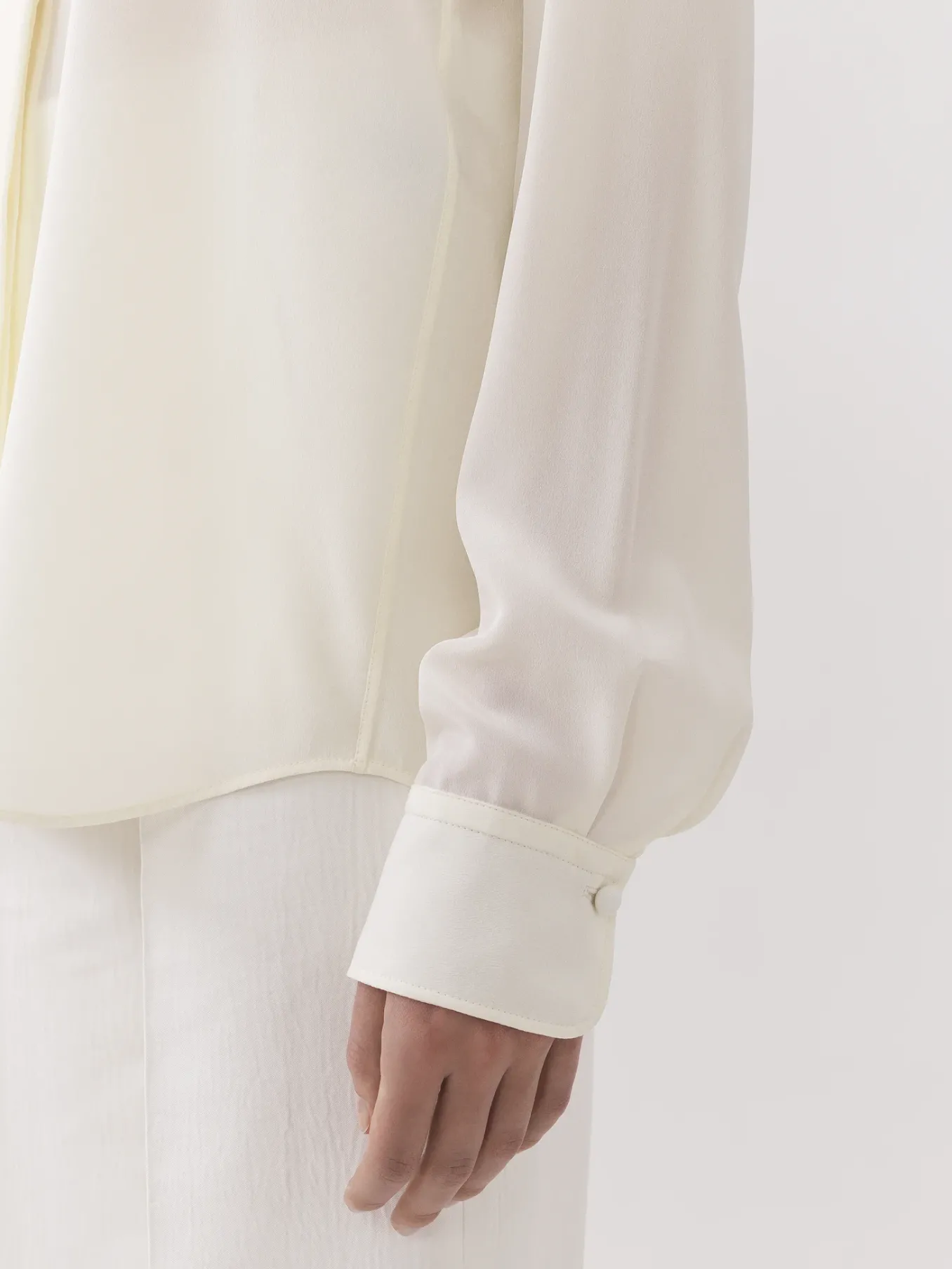 Tops Et Blouses-Chloé Chemise Col Foulard Buttercream