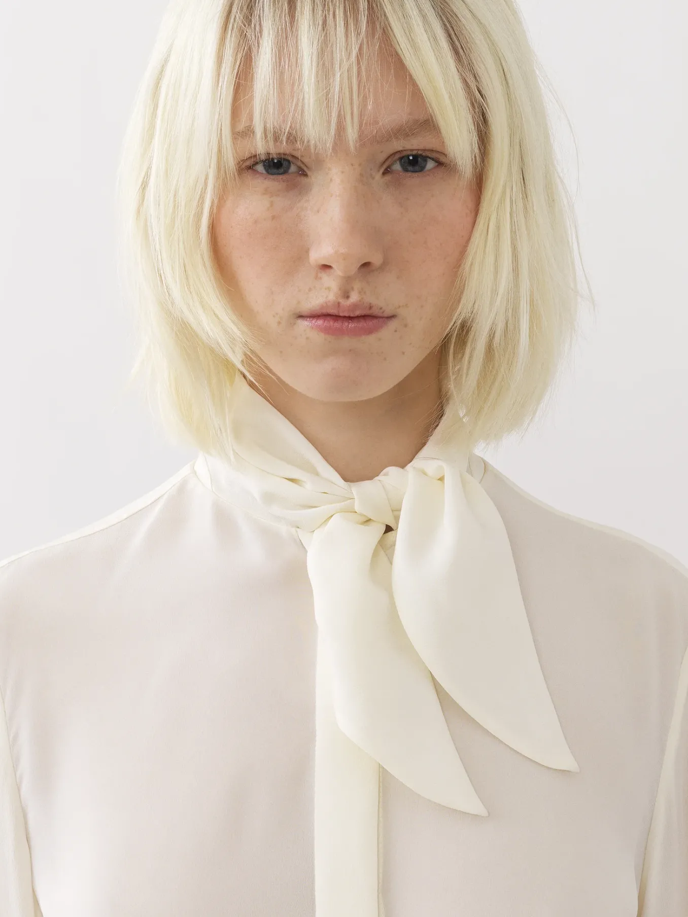 Tops Et Blouses-Chloé Chemise Col Foulard Buttercream