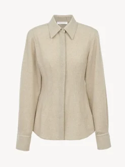 Tops Et Blouses-Chloé Chemise Corset Sandy Khaki