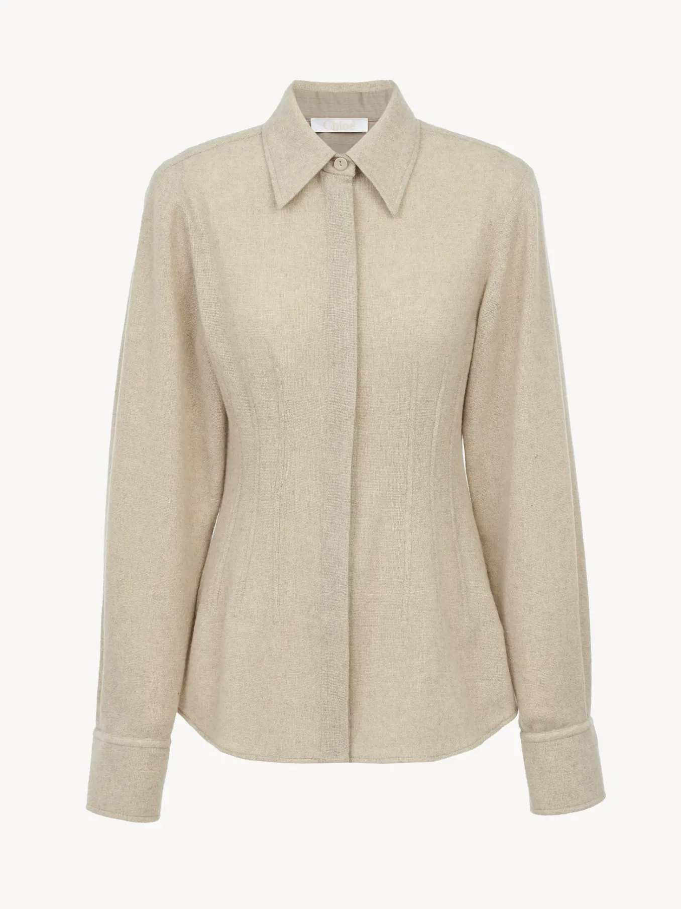 Tops Et Blouses-Chloé Chemise Corset Sandy Khaki