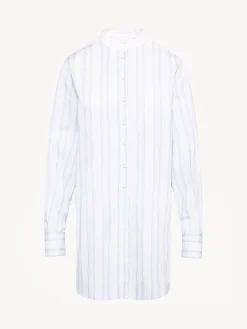 Vêtements-Chloé Chemise Longue Col Mao Hemp