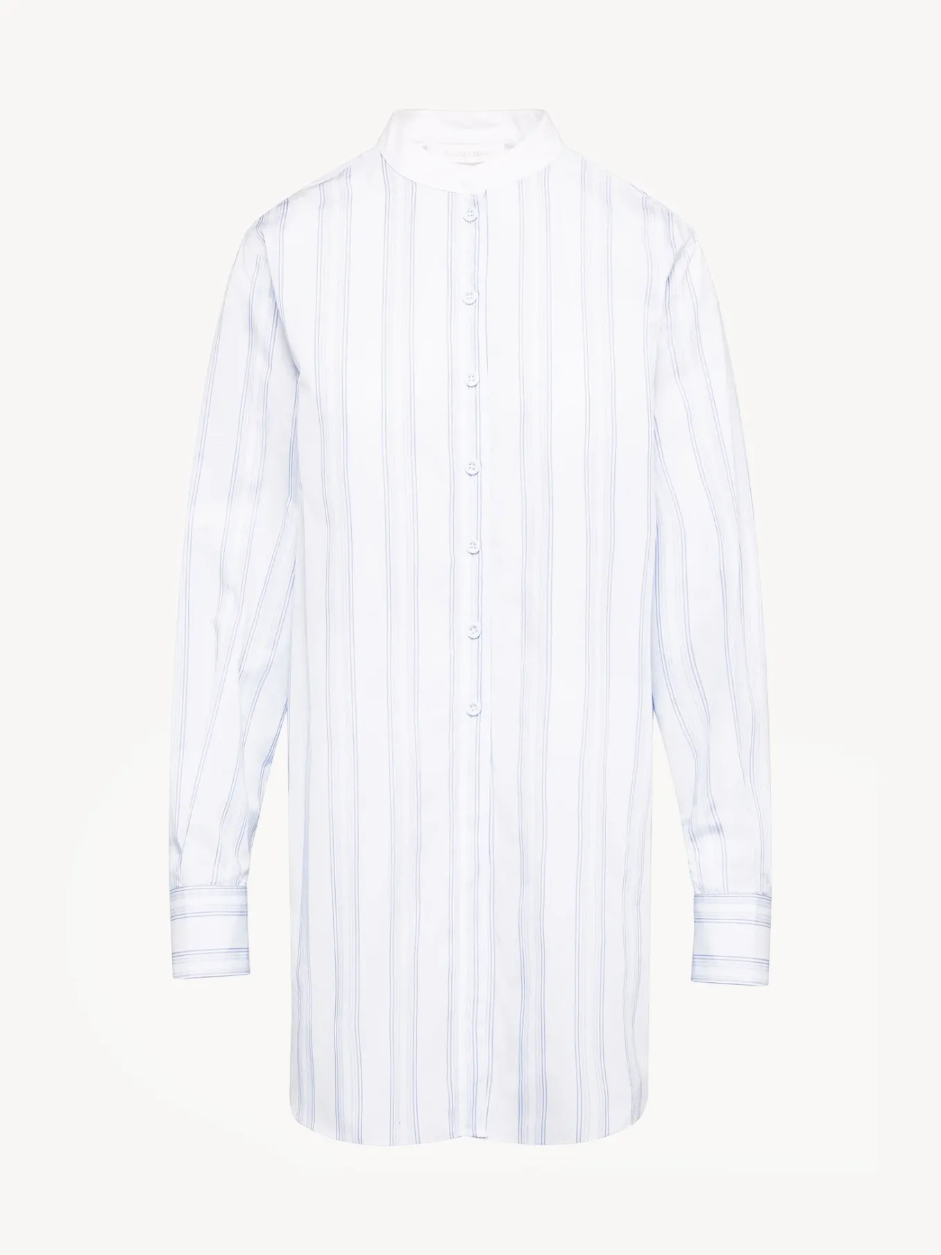 Vêtements-Chloé Chemise Longue Col Mao Hemp