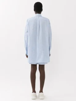 Tops Et Blouses-Chloé Chemise Longue Oversize Pure Blue