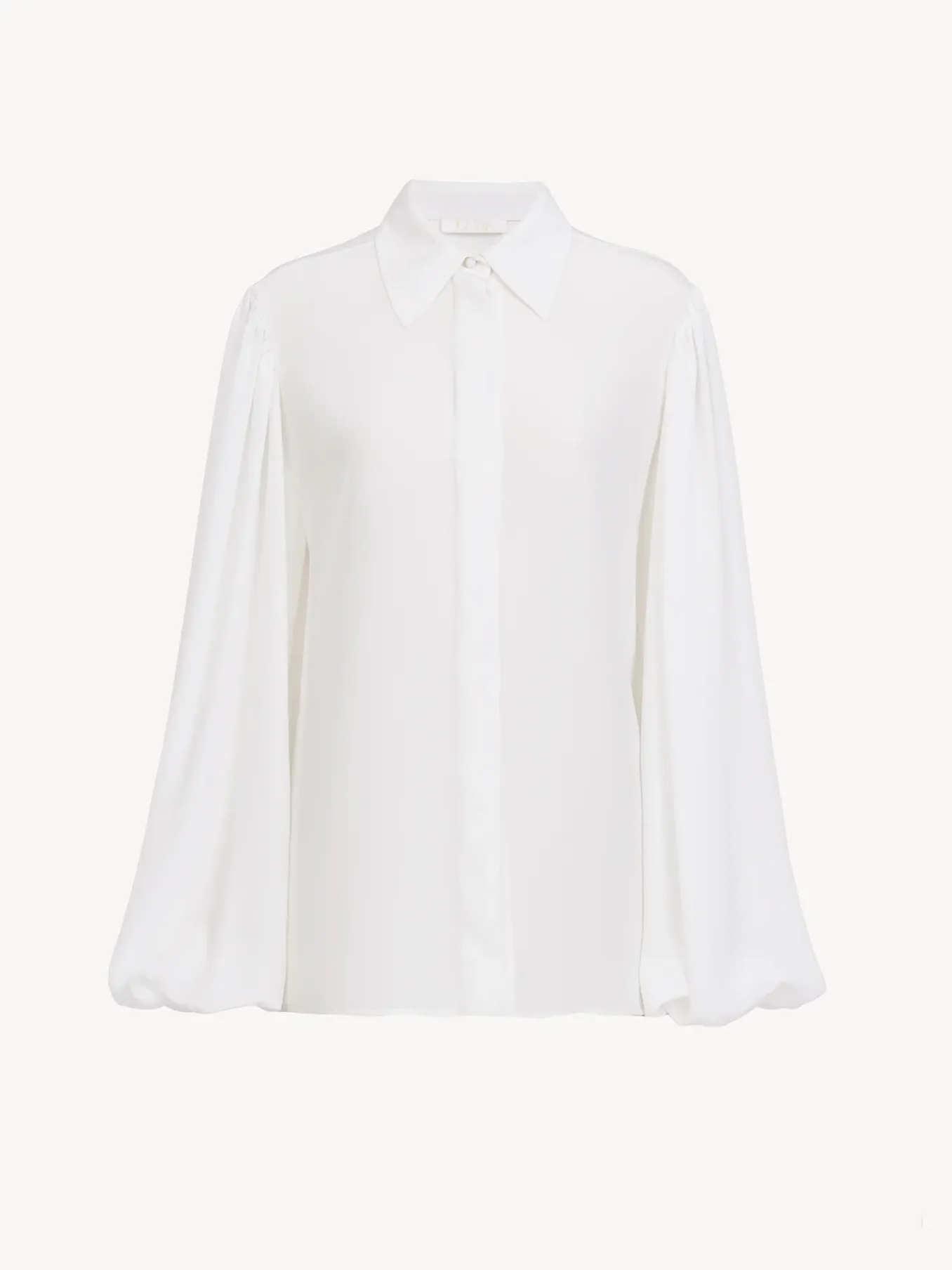 Tops Et Blouses-Chloé Chemise Manches Bouffantes Blanc