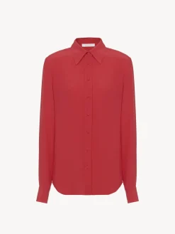 Tops Et Blouses-Chloé Chemise Manches Froncees Pink Fizz