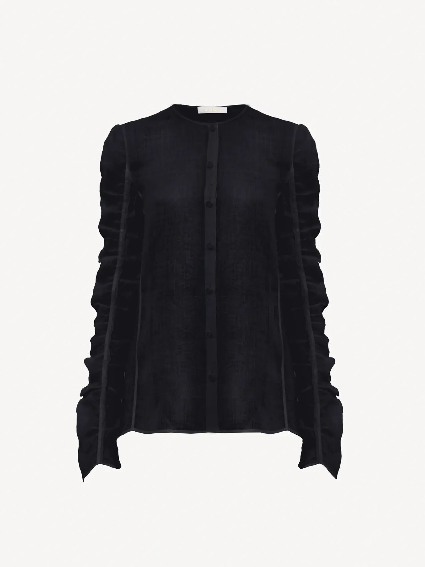 Tops Et Blouses-Chloé Chemise Sans Col Ink Navy