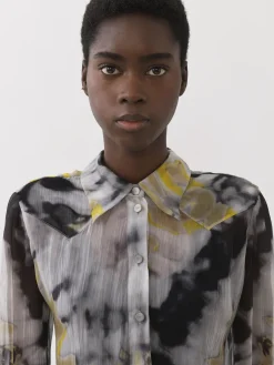 Tops Et Blouses-Chloé Chemise Western Classique Multicolor Grey