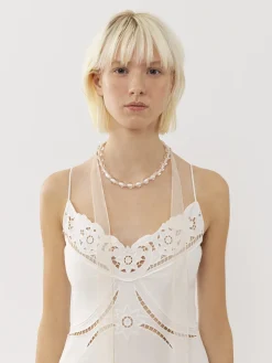 Bijoux-Chloé Collier Darcey White - White 1