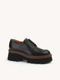 Mocassins Et Chaussures Plates-Chloé Derbies Owena Noir