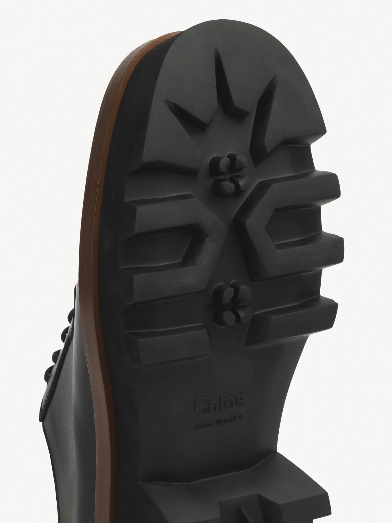 Mocassins Et Chaussures Plates-Chloé Derbies Owena Noir