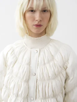 Vestes-Chloé Doudoune Froncee Seedpearl Beige