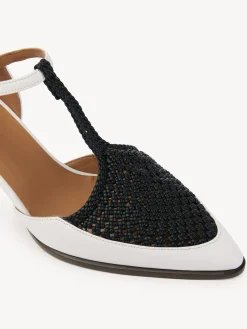 Ballerines Et Escarpins-Chloé Escarpins Mary Jane Olene White - Black 1