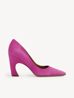 Ballerines Et Escarpins-Chloé Escarpins Oli Dark Peony