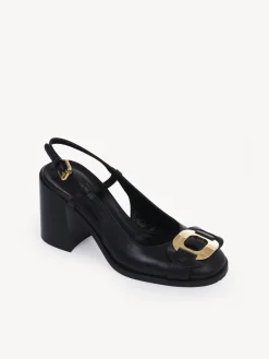 Sandales Et Espadrilles-Chloé Escarpins Ouverts Chany Noir
