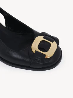 Sandales Et Espadrilles-Chloé Escarpins Ouverts Chany Noir
