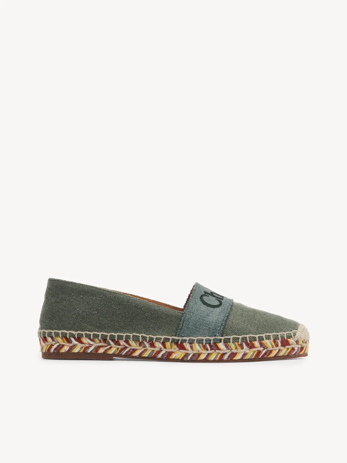Denim-Chloé Espadrilles Piia Wide Forest