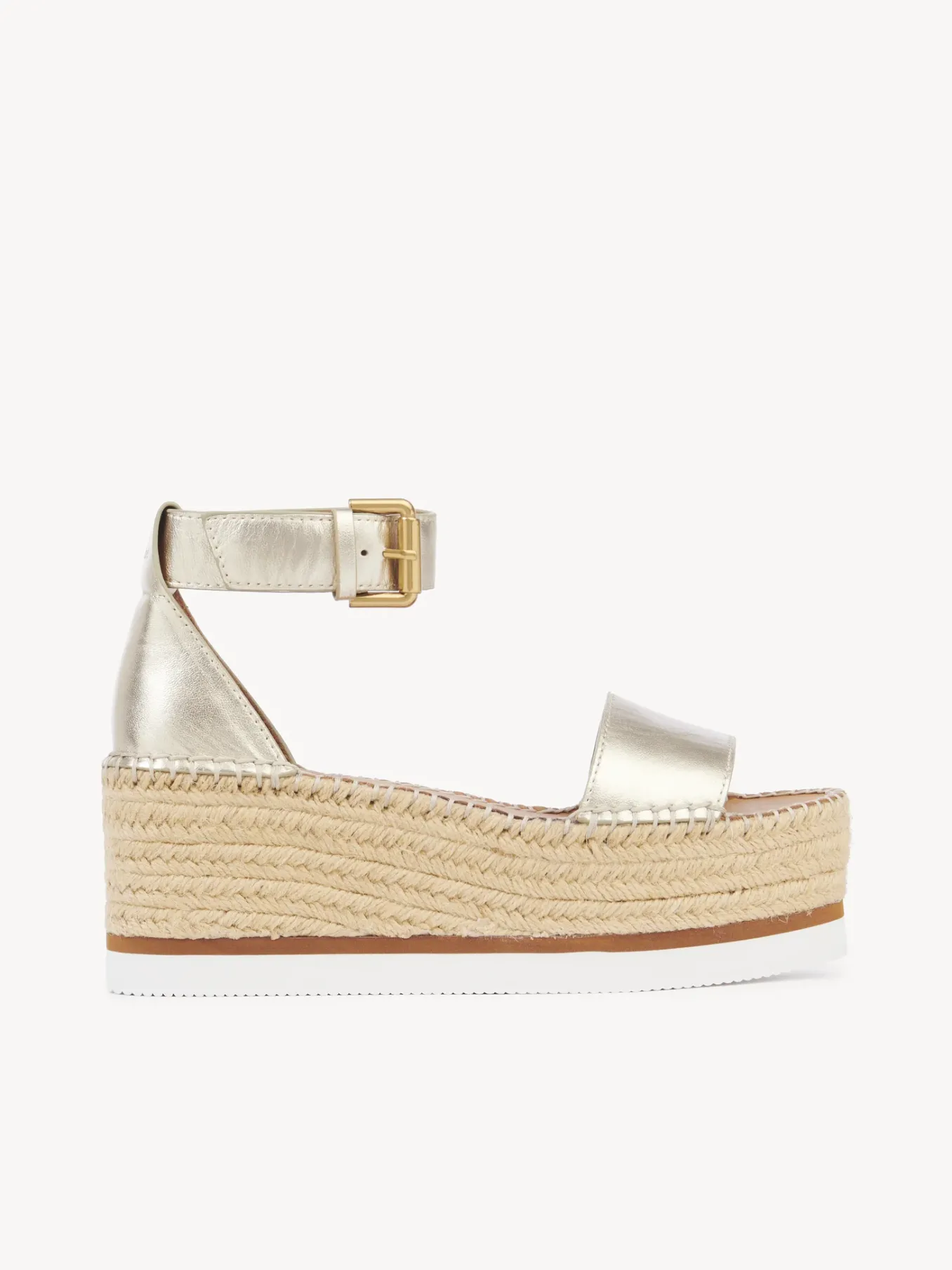 Sandales Et Espadrilles-Chloé Espadrilles Plateform Glyn Platino