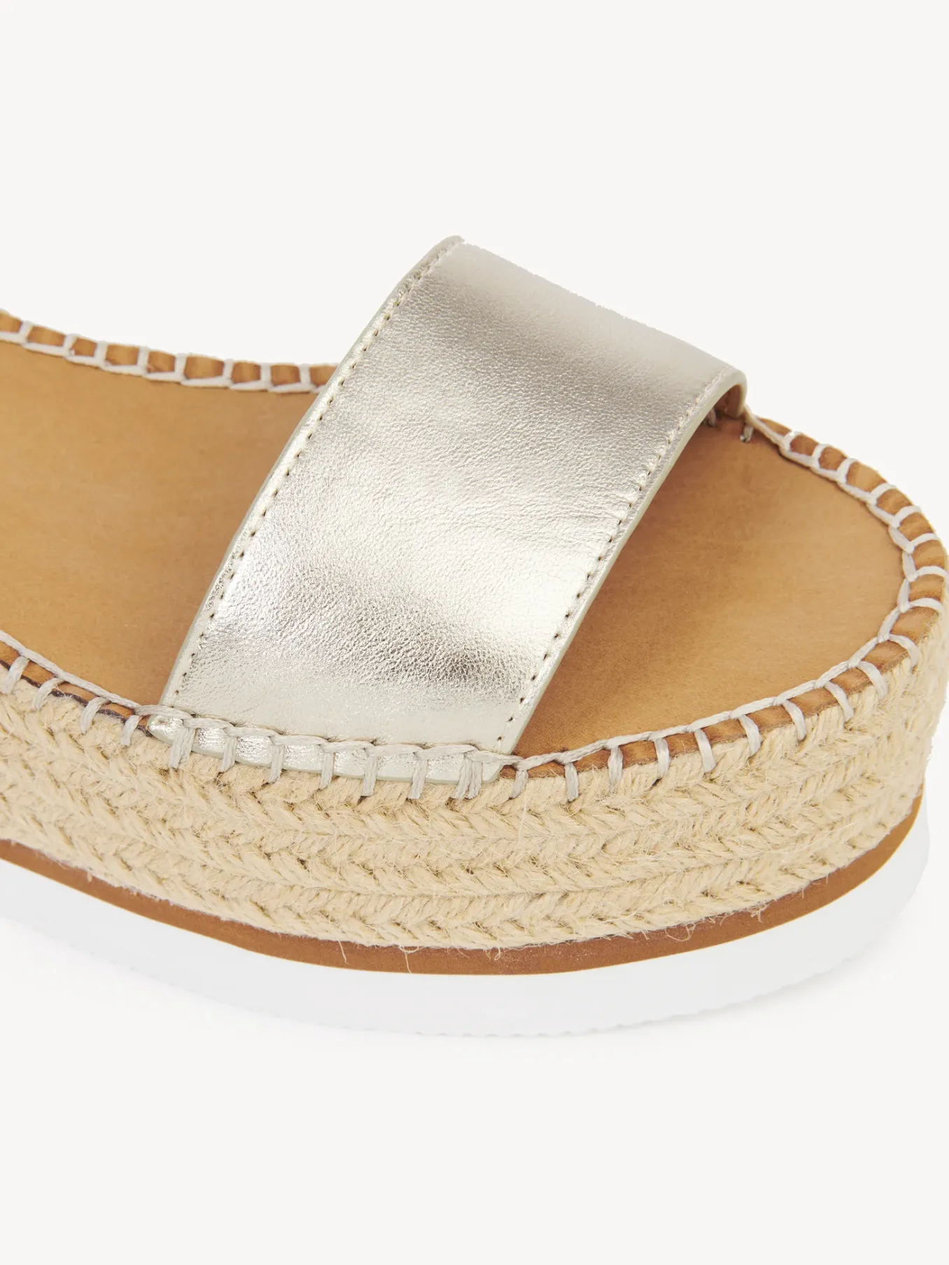 Sandales Et Espadrilles-Chloé Espadrilles Plateform Glyn Platino