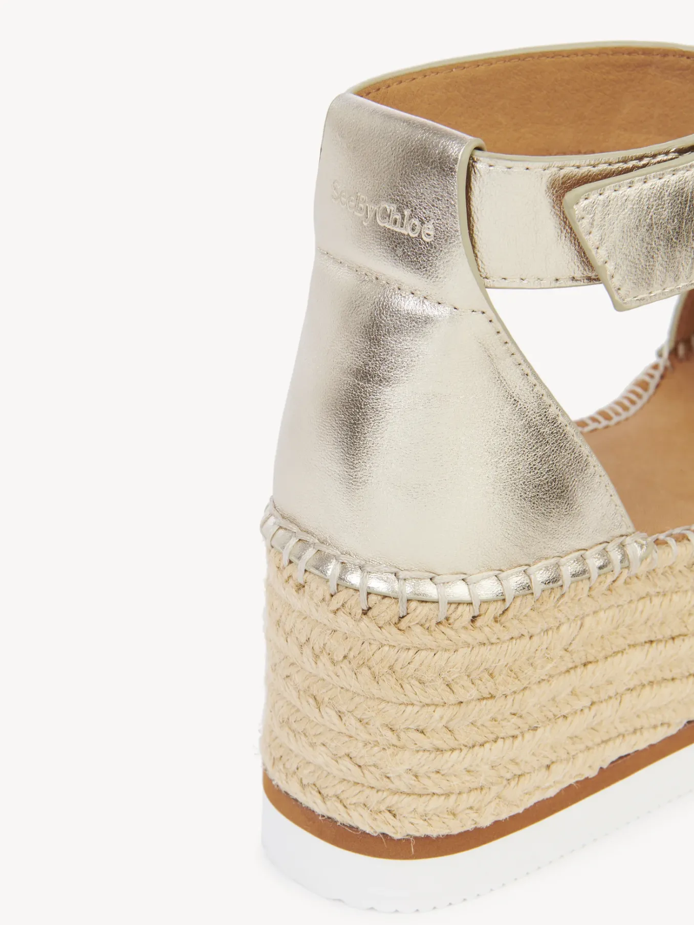 Sandales Et Espadrilles-Chloé Espadrilles Plateform Glyn Platino
