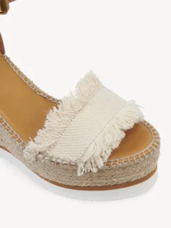 Sandales Et Espadrilles-Chloé Espadrilles Plateform Glyn Blanc
