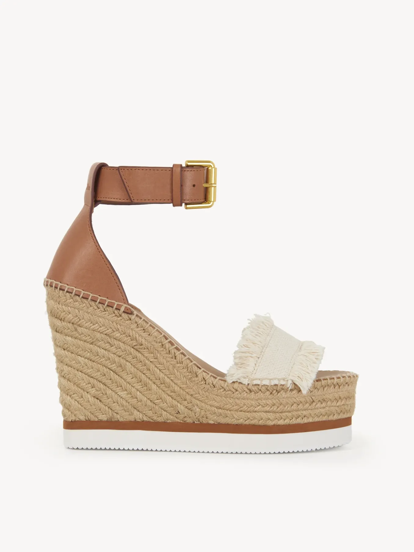 Sandales Et Espadrilles-Chloé Espadrilles Plateforme Glyn Latte