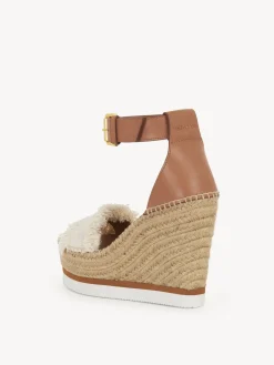 Sandales Et Espadrilles-Chloé Espadrilles Plateforme Glyn Latte